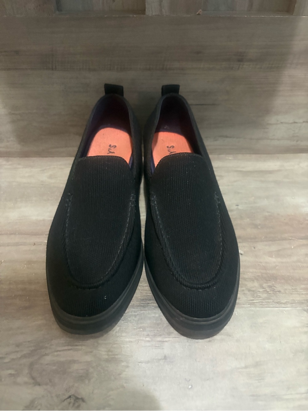 Rothy’s The Lug Loafer EUC Onyx Black